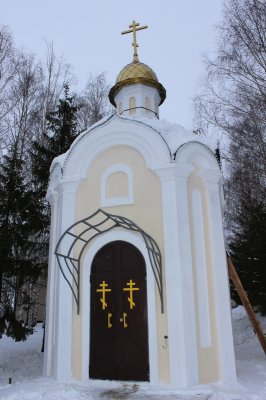 Засверкал купол часовни, расположенной на территории сборного пункта Чувашской Республики